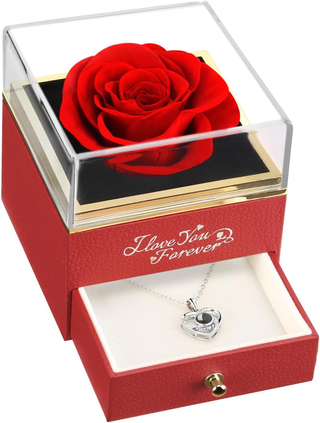 Eternal Rose Necklace Gift Set