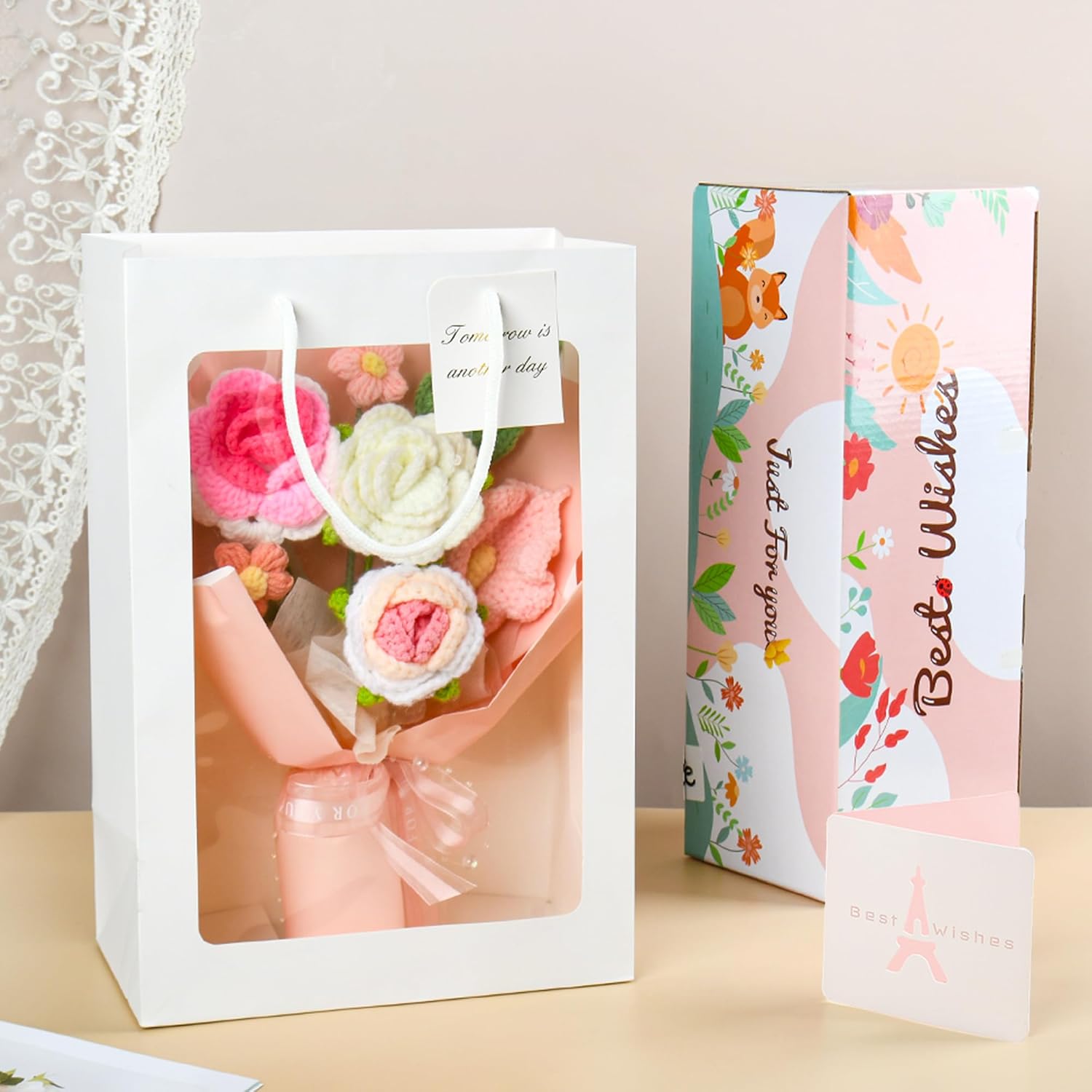 Handmade Crochet Flower Bouquet