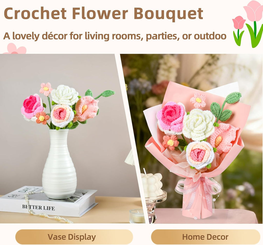 Handmade Crochet Flower Bouquet