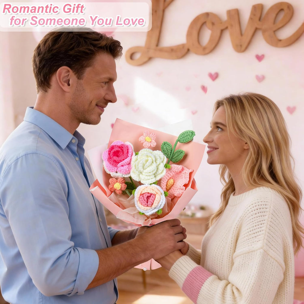 Handmade Crochet Flower Bouquet