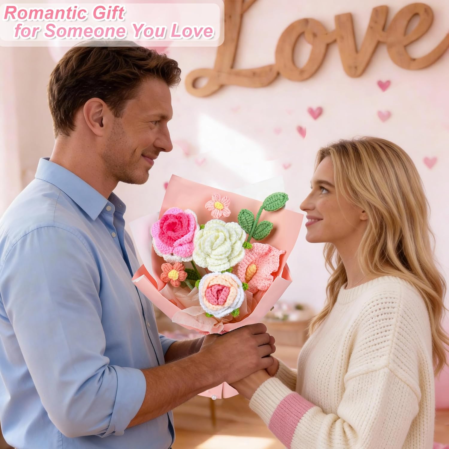 Handmade Crochet Flower Bouquet