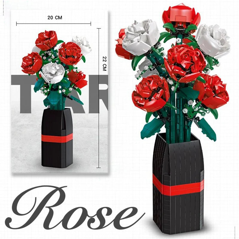 Romantic Rose Building Blocks