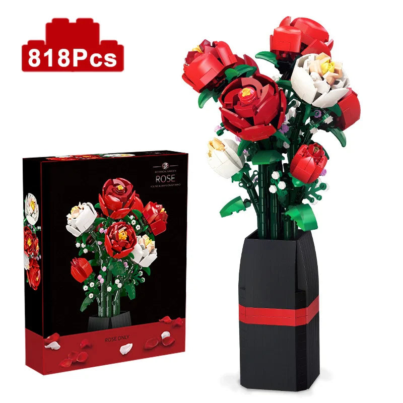 Romantic Rose Building Blocks